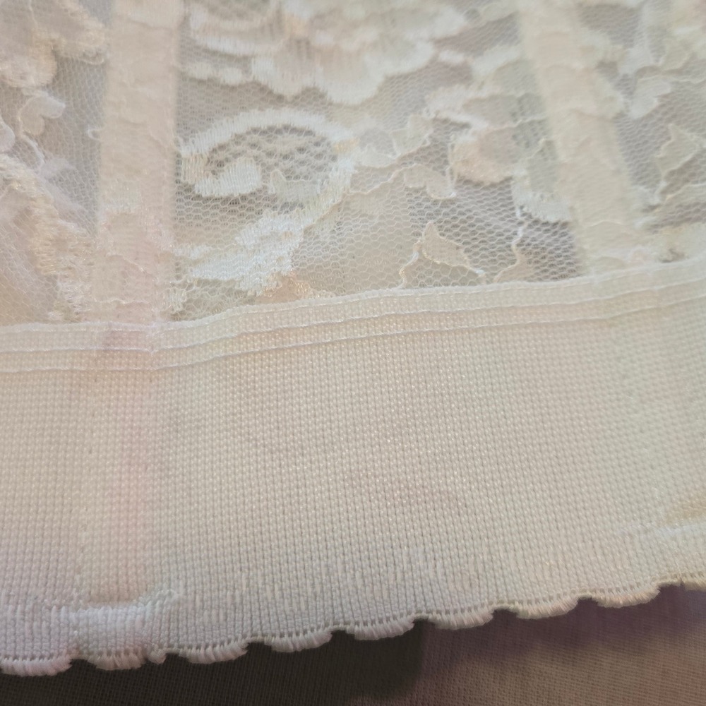 Vintage Goddess 689 Longline Bra 36C White Lace Bustier Corset Made USA Pin Up - Picture 4 of 5